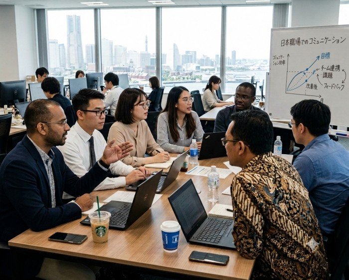 日本の職場で学ぶ外国籍スタッフ